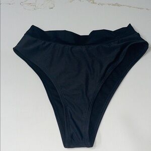 Black High-Waisted Bikini Bottom | L